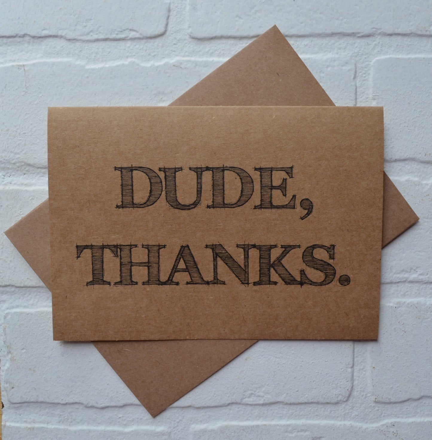 Dude thanks | wedding bridal party thank you cards