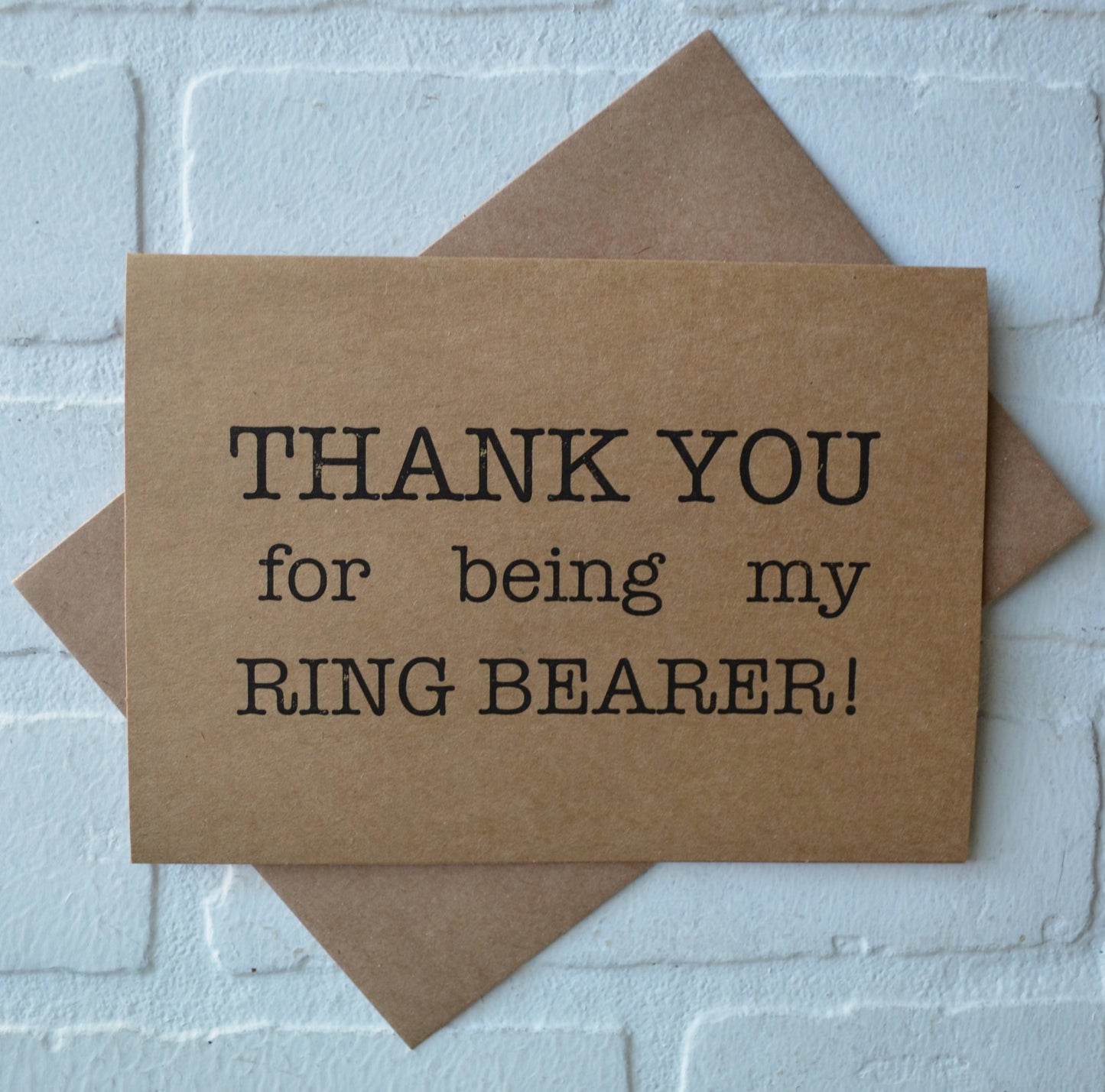 THANK YOU for being my groomsman wedding bridal party thank you cards