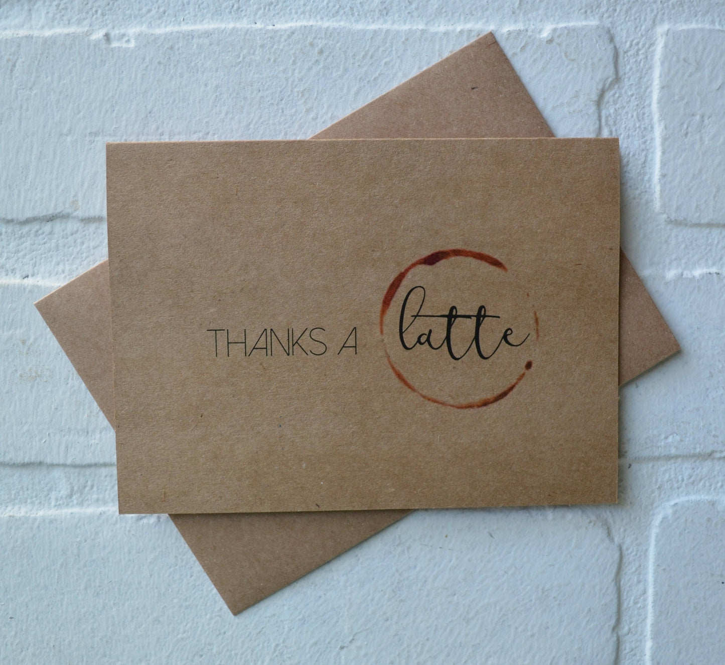 Thanks a latte | Thank You Greeting Cards | Coffee card