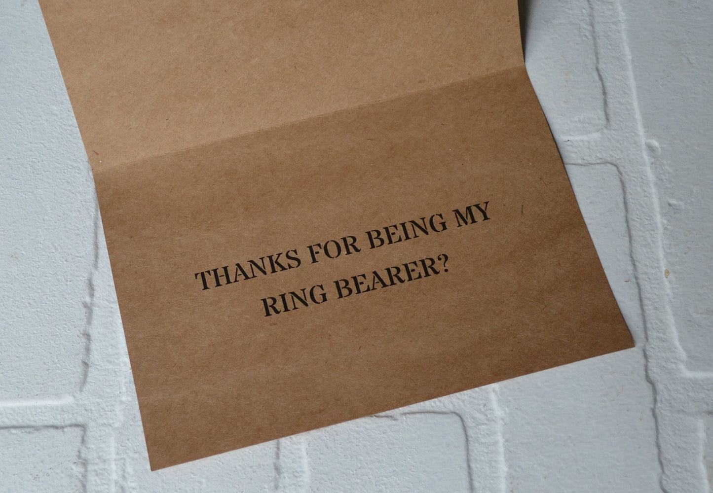 Bro we did it | wedding bridal party thank you cards