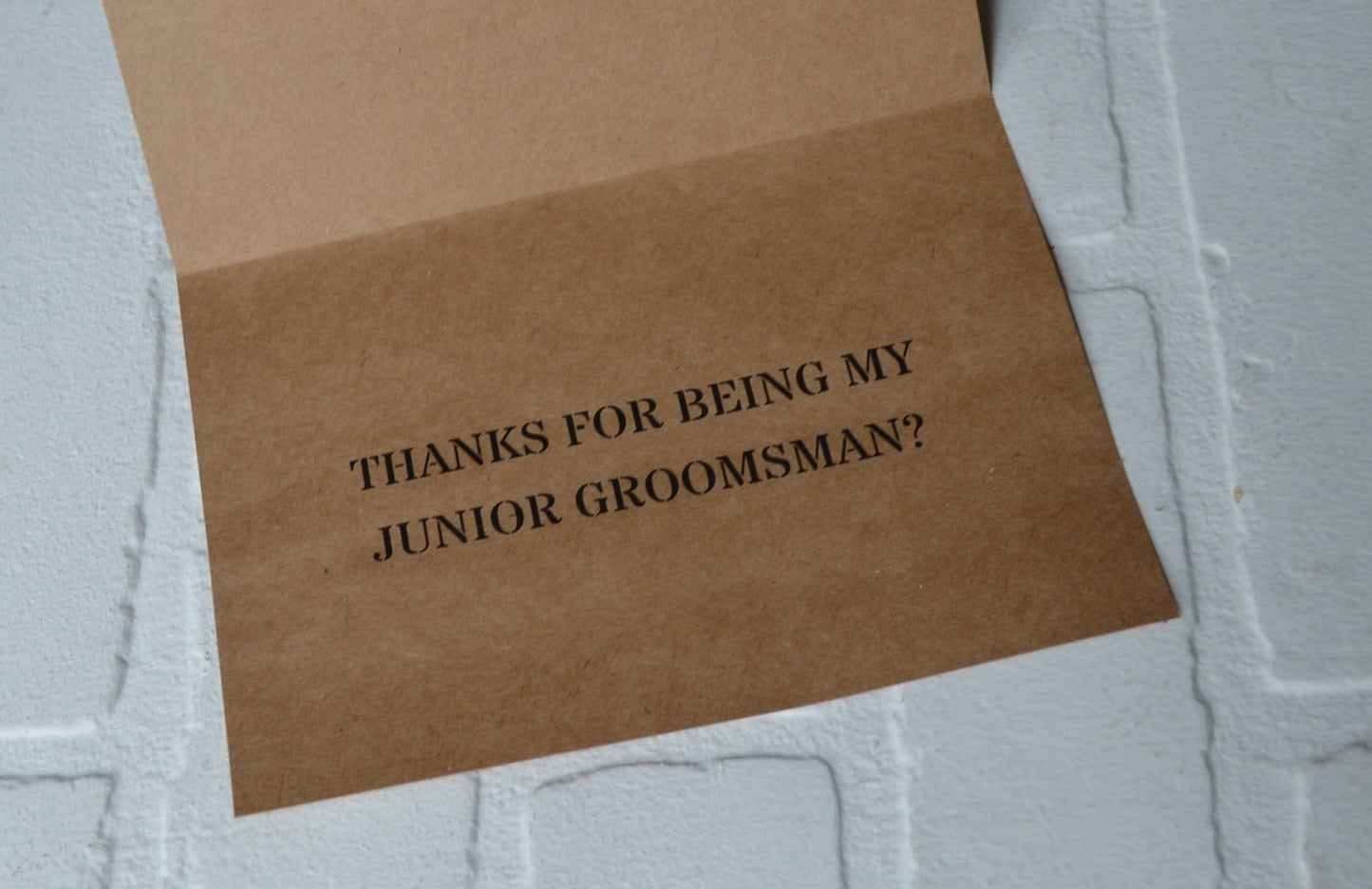 Bro we did it | wedding bridal party thank you cards