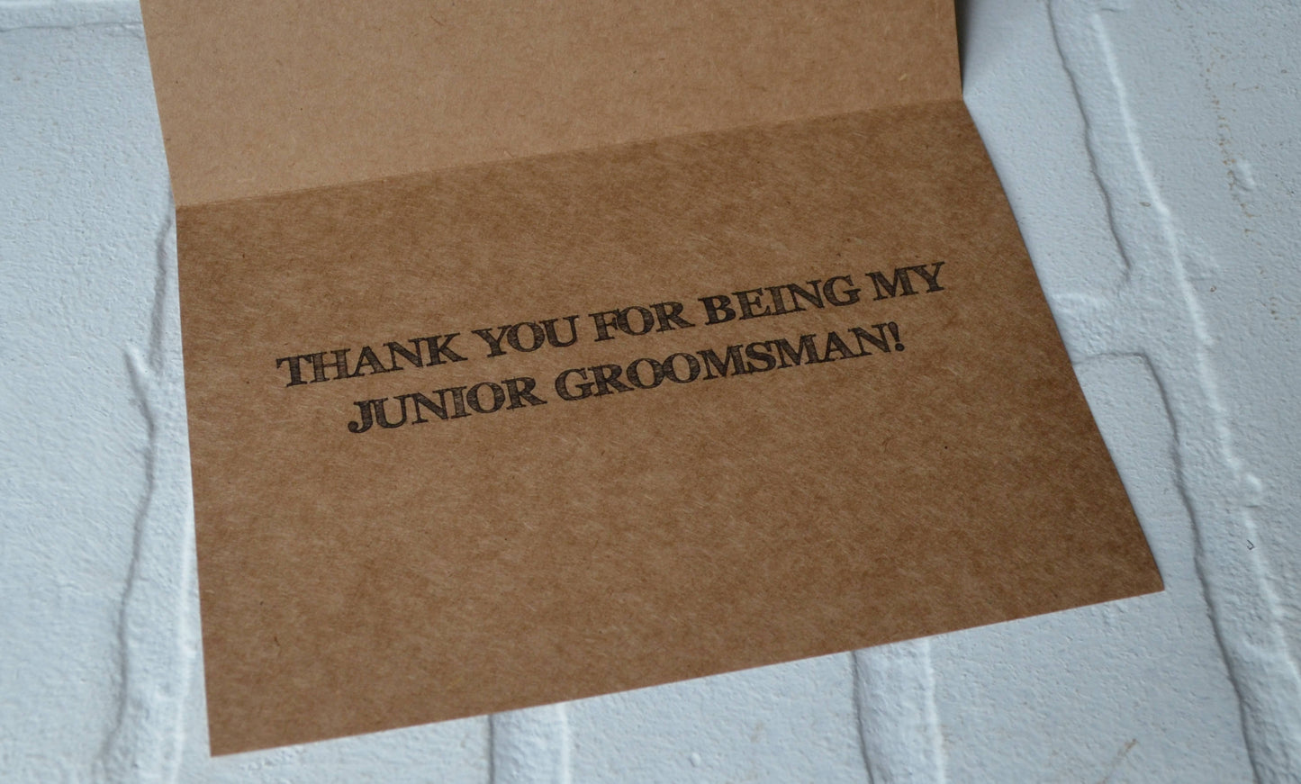 Bro we did it | wedding bridal party thank you cards