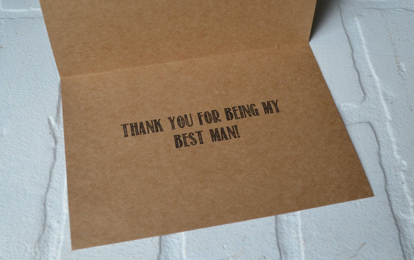 Bro we did it | wedding bridal party thank you cards