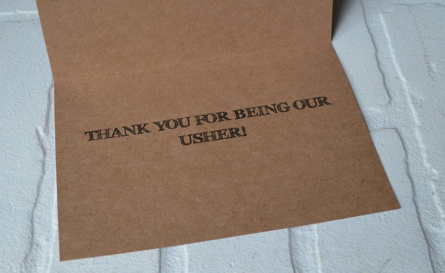 The WIFE made me THANK YOU for being my groomsman wedding party thank you cards