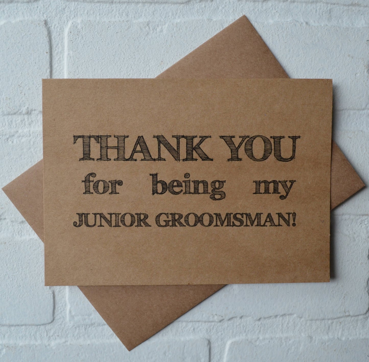 THANK YOU for being my groomsman | wedding bridal party thank you cards