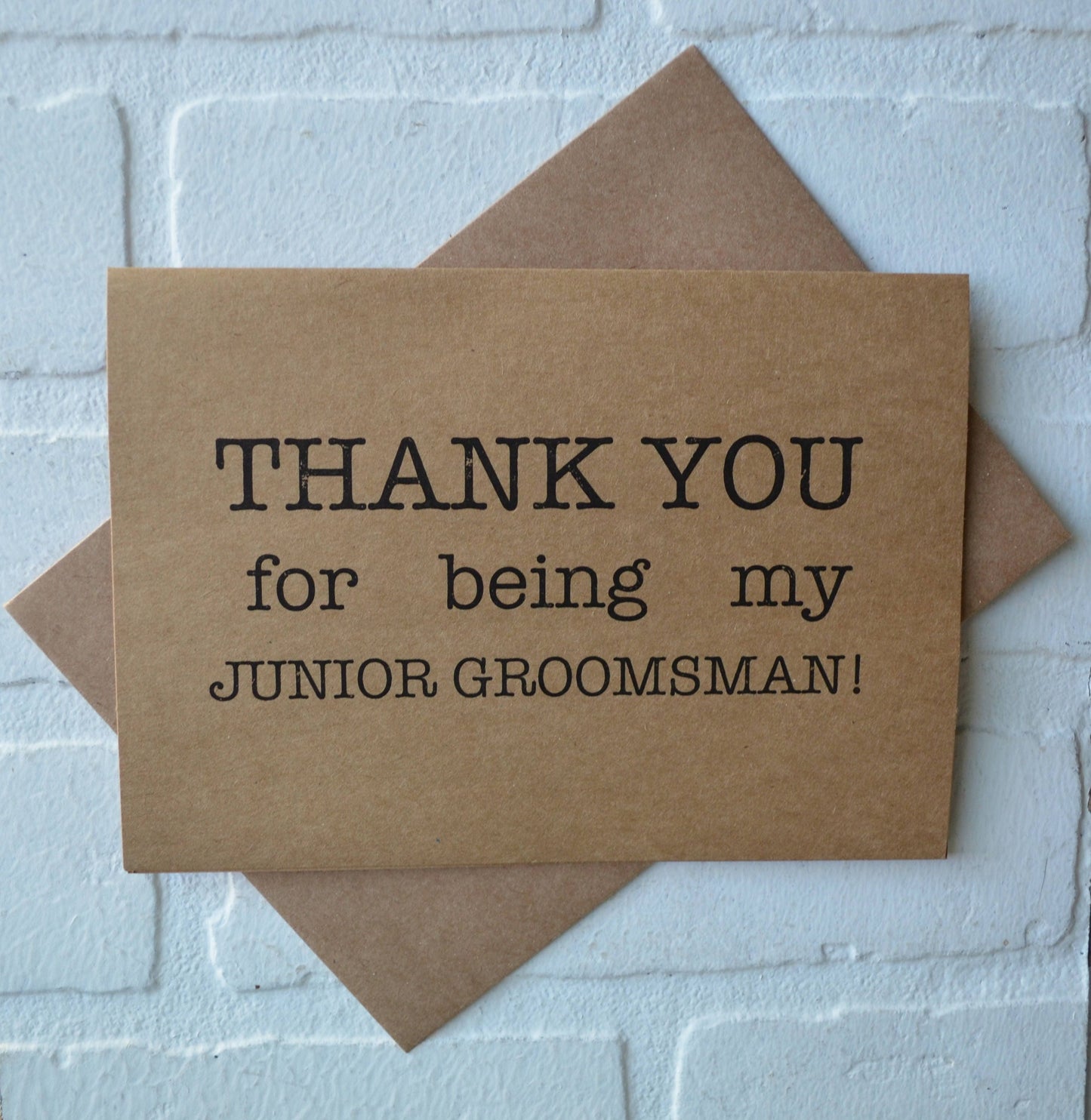 THANK YOU for being my groomsman wedding bridal party thank you cards