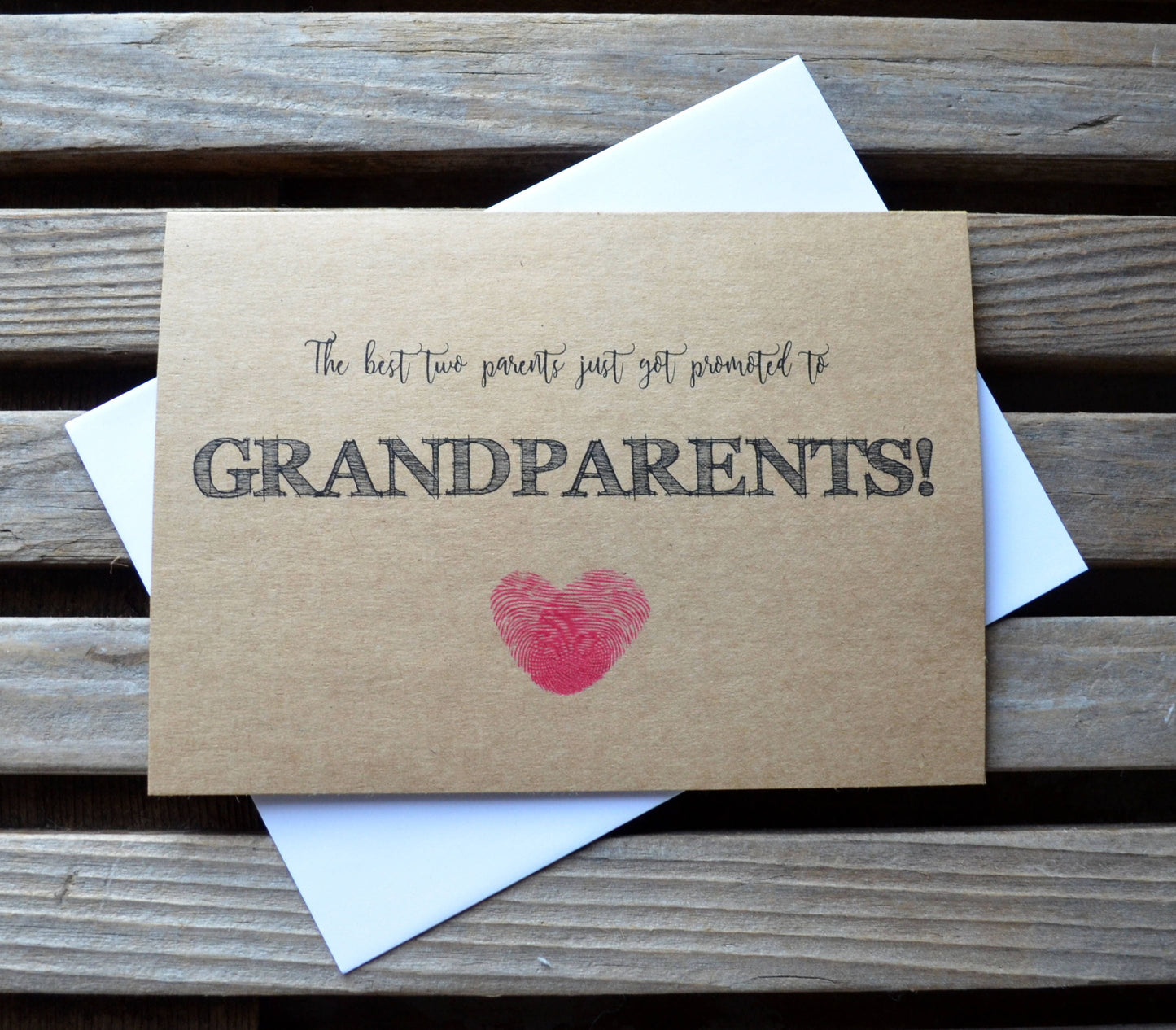 The best two parents just got promoted to grandparents | new baby card | expecting grandparent