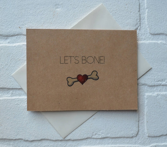 Lets bone | Happy Valentine's Day Greeting Cards | Love Card