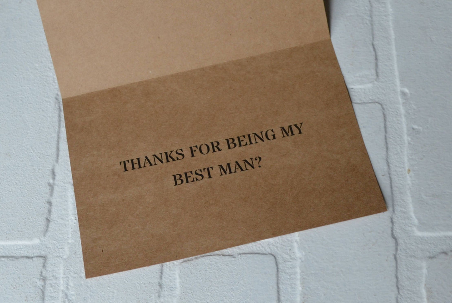 Bro we did it | wedding bridal party thank you cards