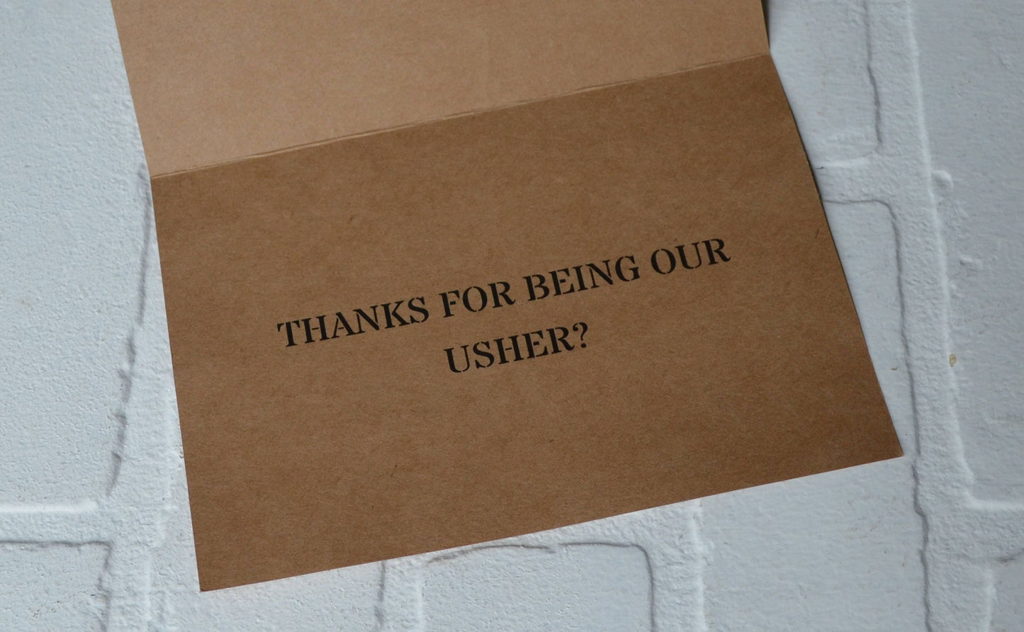 Bro we did it | wedding bridal party thank you cards