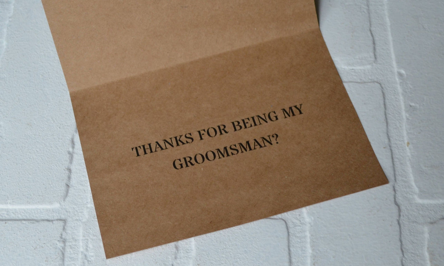 Bro we did it | wedding bridal party thank you cards