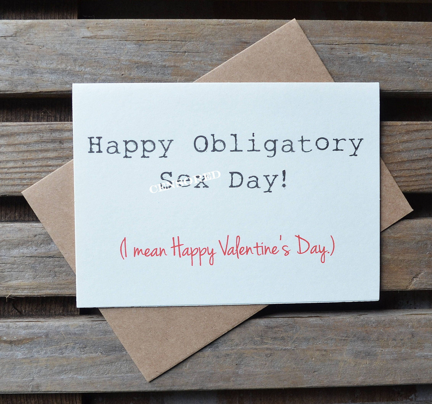 HAPPY OBLIGATORY SEX DAY | Happy Valentine's Day Greeting Cards