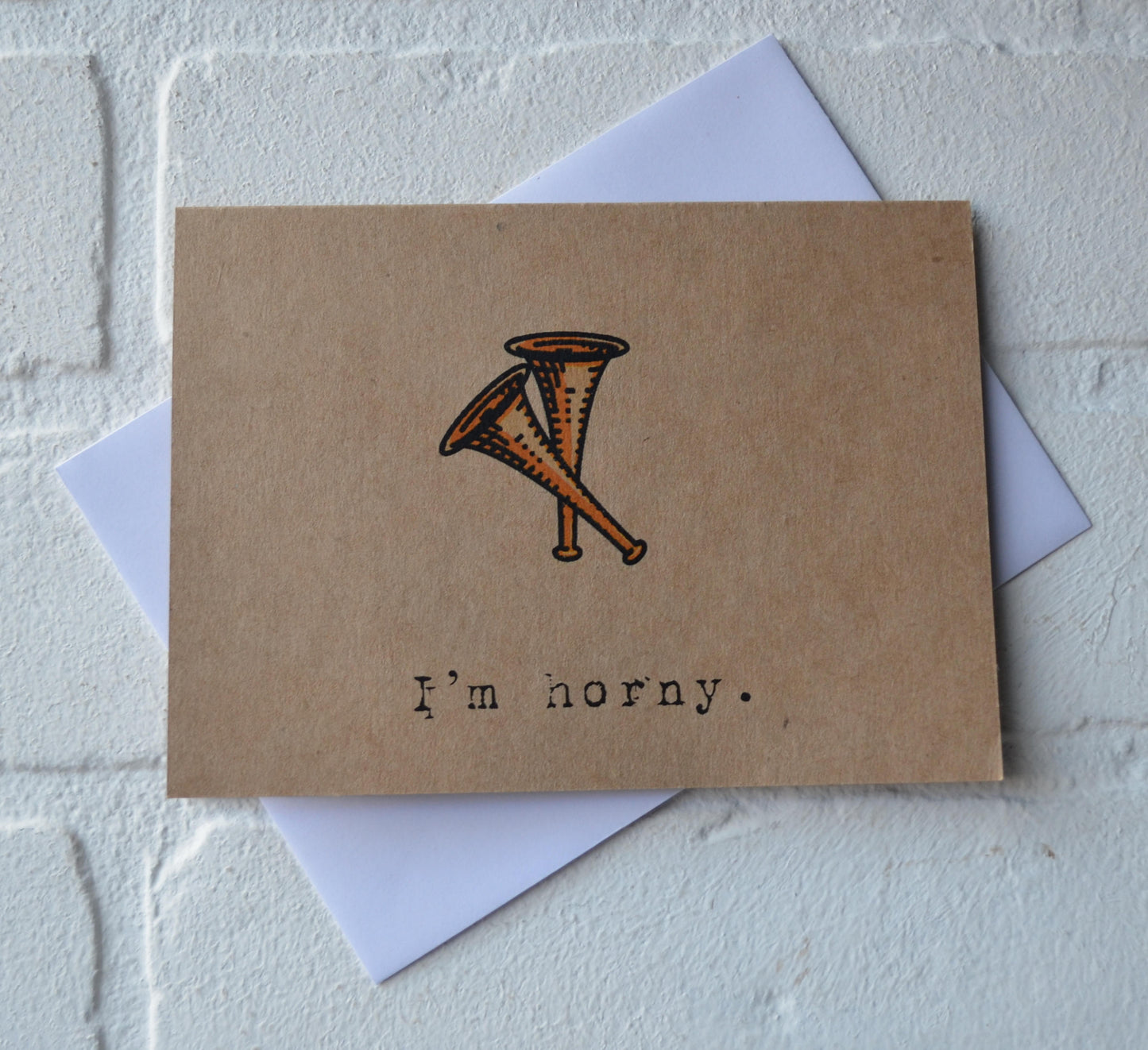 I'm Horny | Happy Valentine's Day Greeting Cards | Love Card