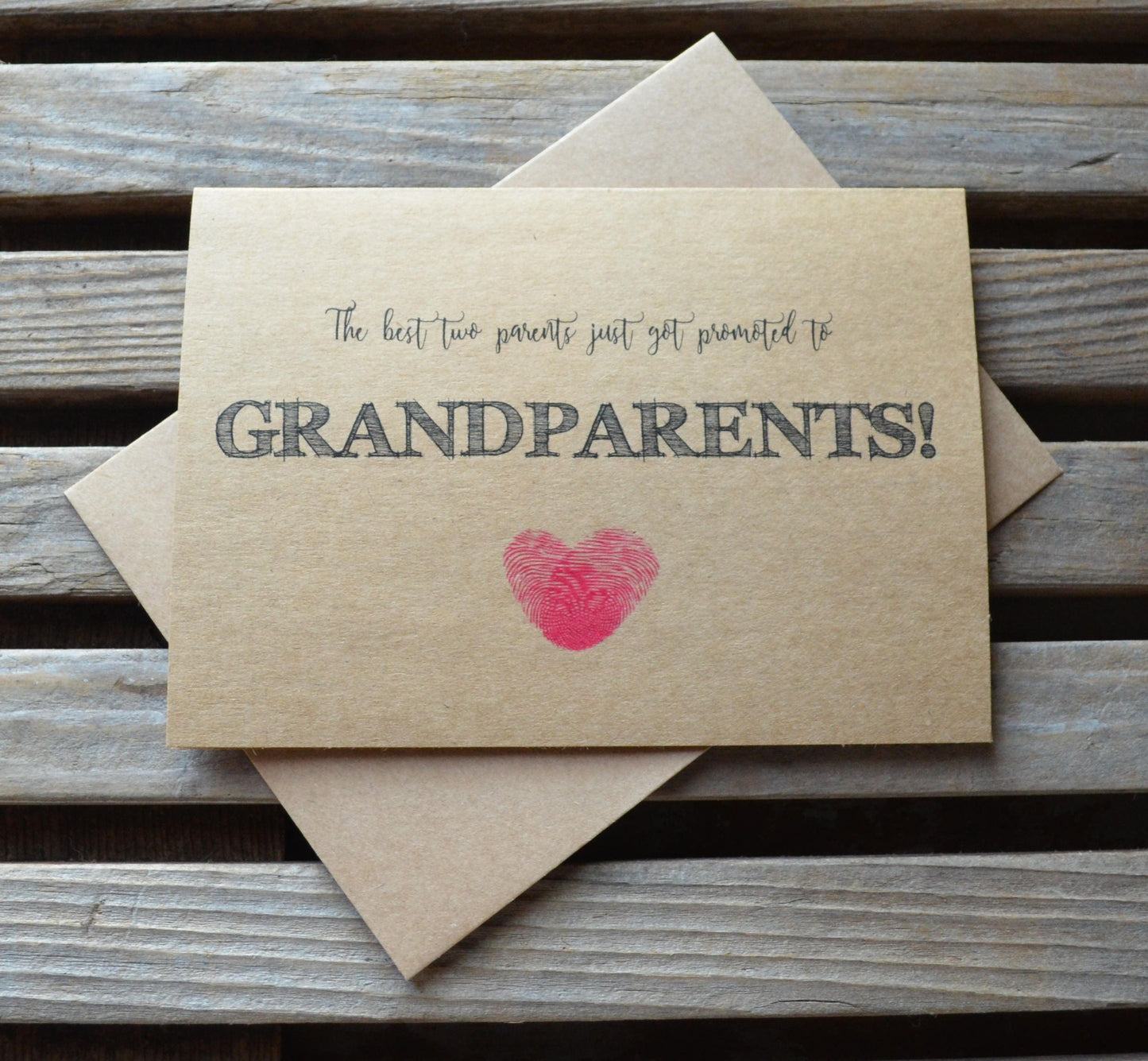 The best two parents just got promoted to grandparents | new baby card | expecting grandparent