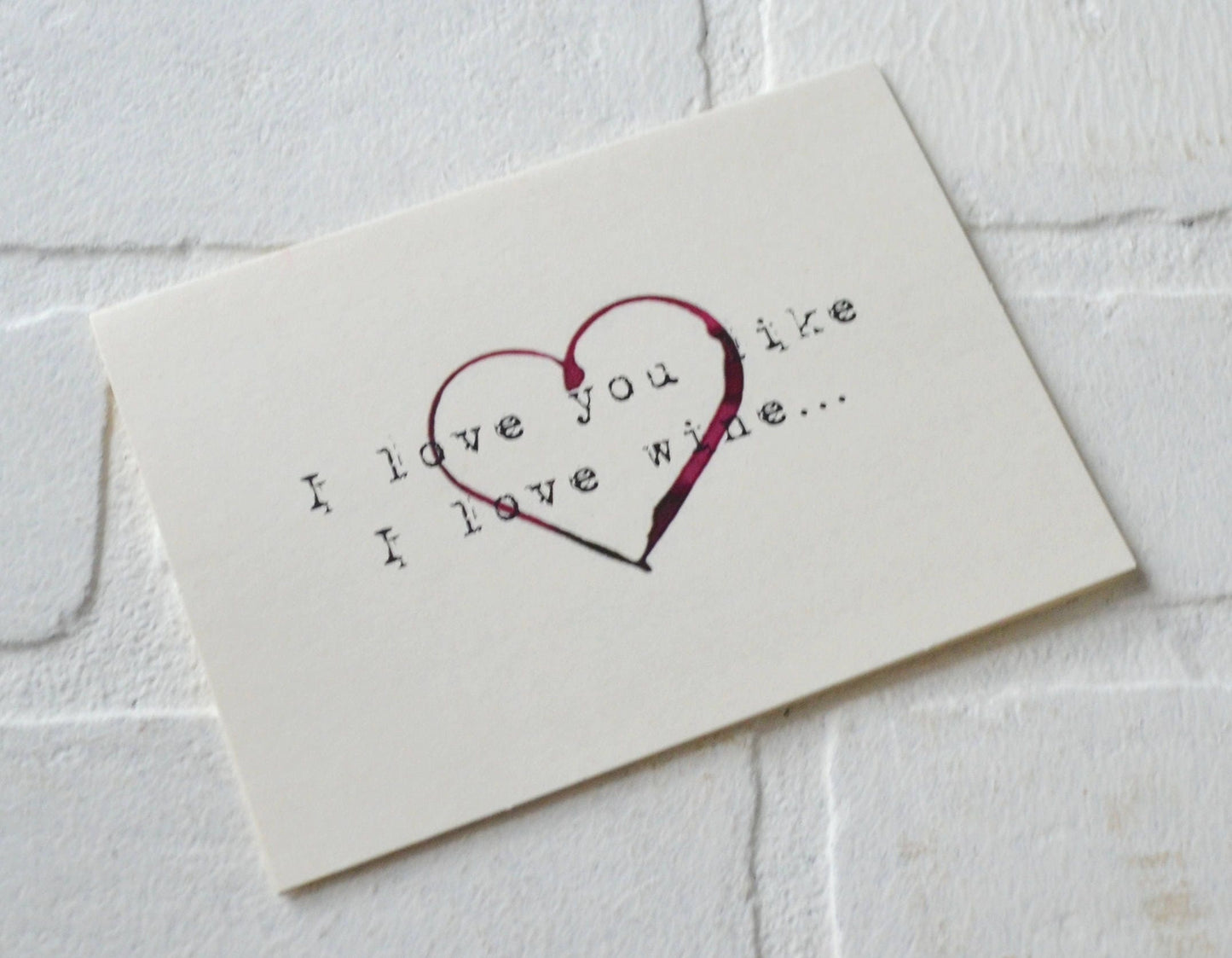I love you like I love wine | Happy Valentine's Day Greeting Cards | Love Card | Wine