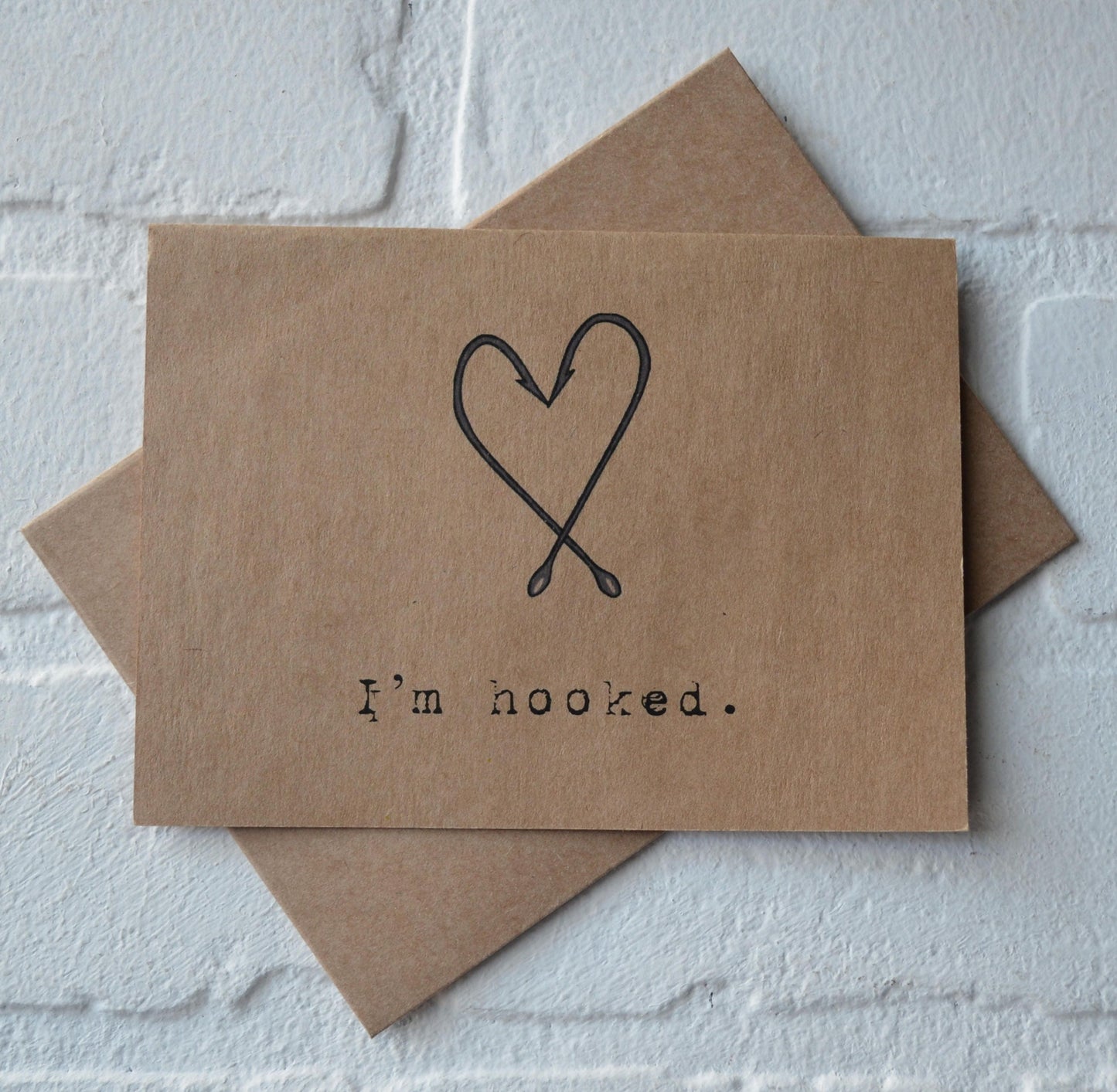 IM HOOKED | Fishing Card | Love | Happy Valentine's Day Greeting Cards