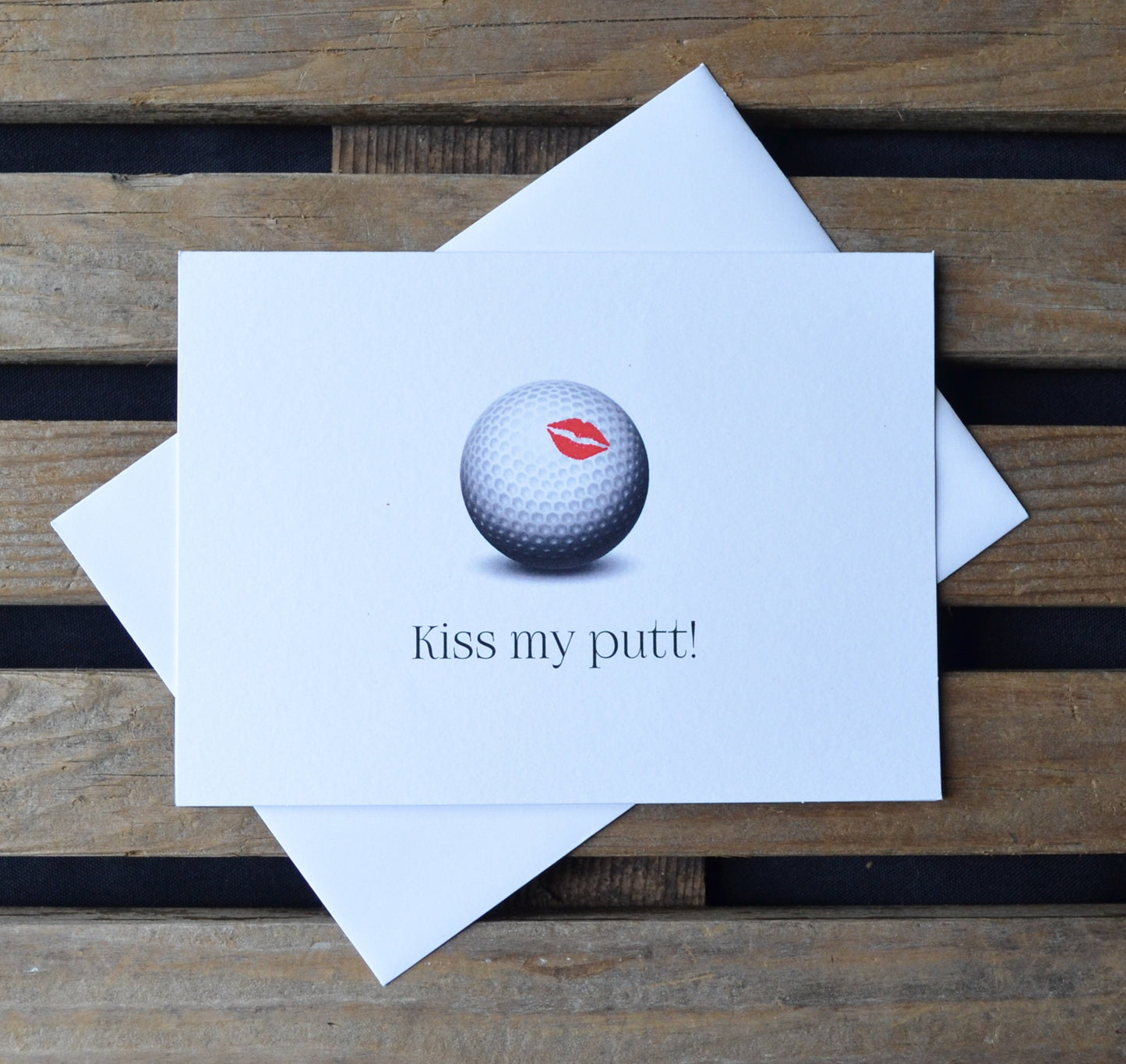 KISS MY PUTT | Golf Greeting Cards | Love Card