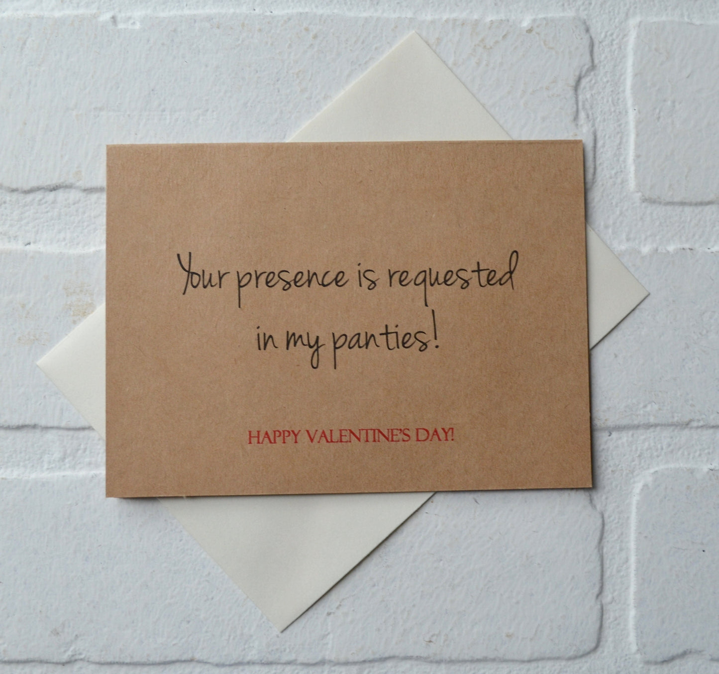 Your presence is requested in my panties Funny Valentines Day card anniversary card funny love cards naughty funny sex cards boyfriend card