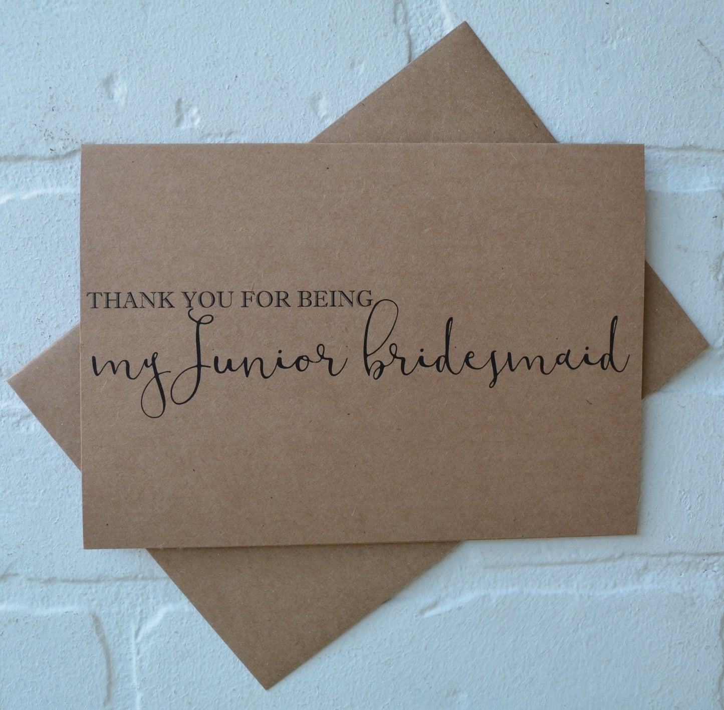 THANK YOU for being my BRIDESMAID wedding bridal party thank you cards