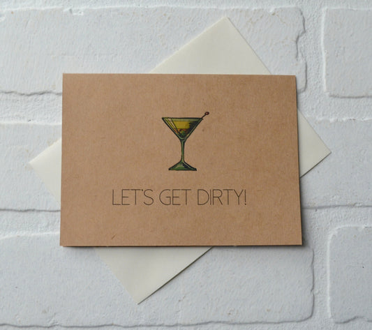 Let's Get Dirty | Happy Valentine's Day Greeting Cards | Love Card