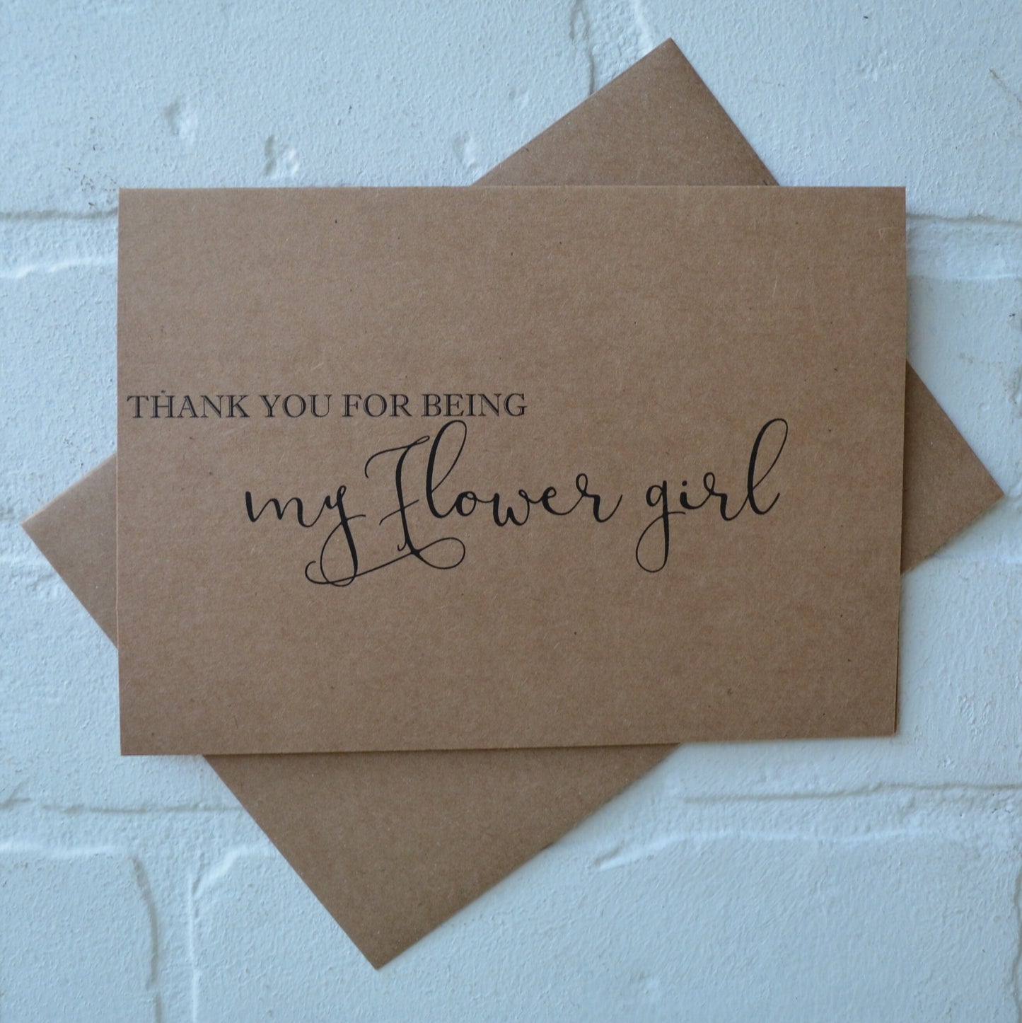 THANK YOU for being my BRIDESMAID wedding bridal party thank you cards