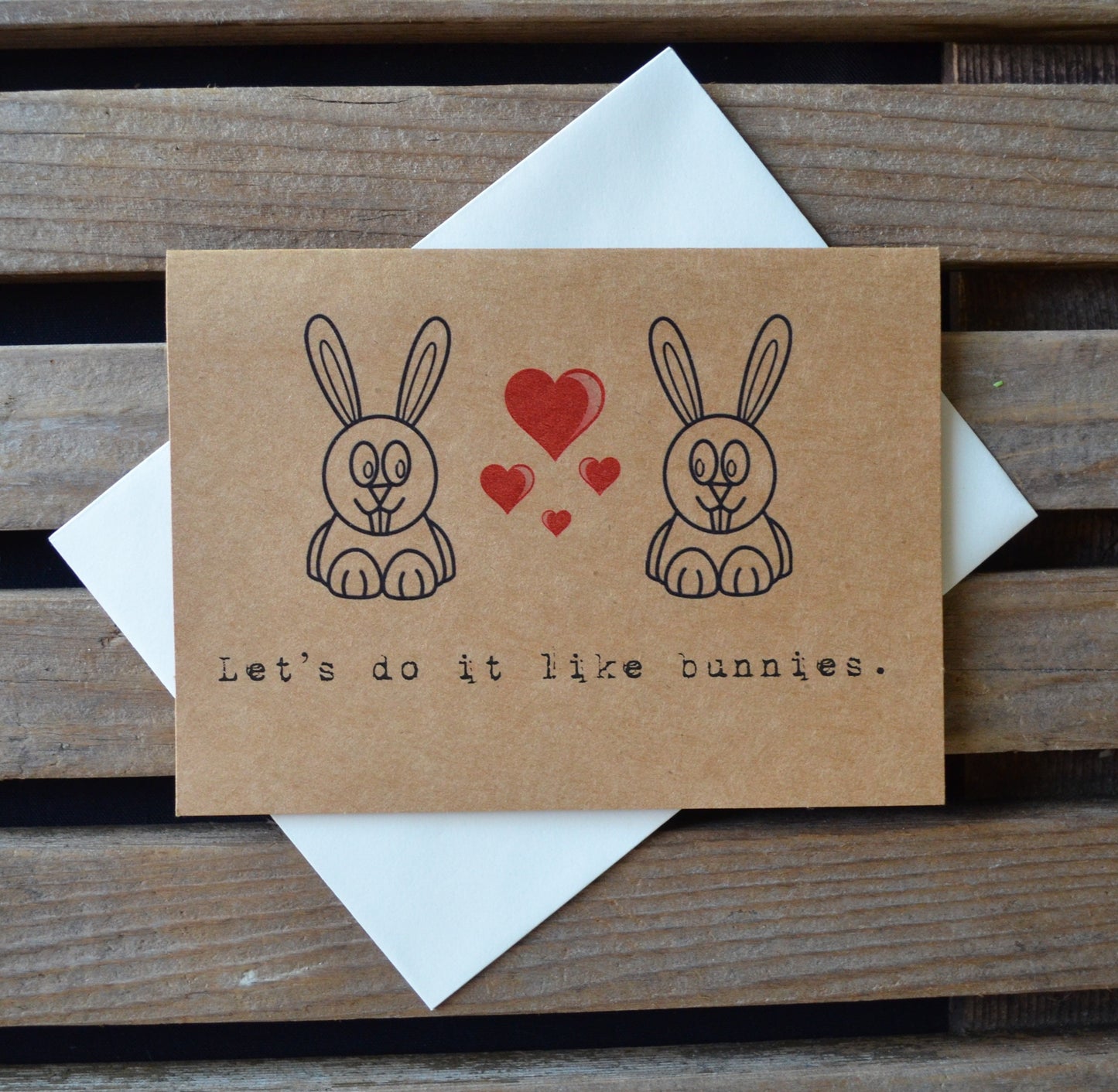 Let's do it like bunnies | Happy Easter Greeting Cards | Love Card