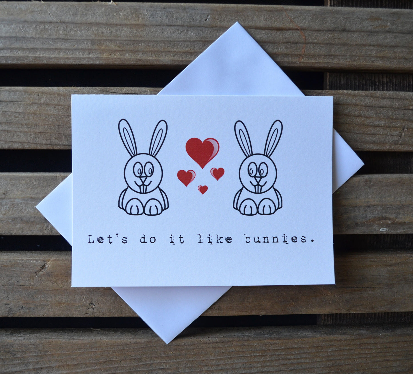Let's do it like bunnies | Happy Easter Greeting Cards | Love Card