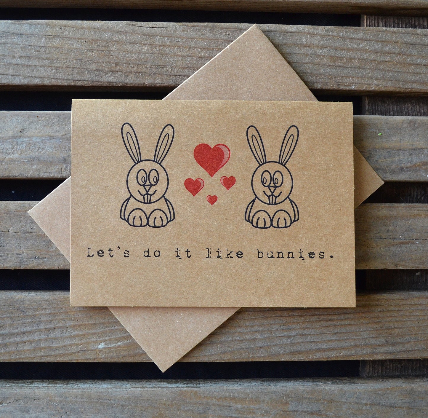 Let's do it like bunnies | Happy Easter Greeting Cards | Love Card