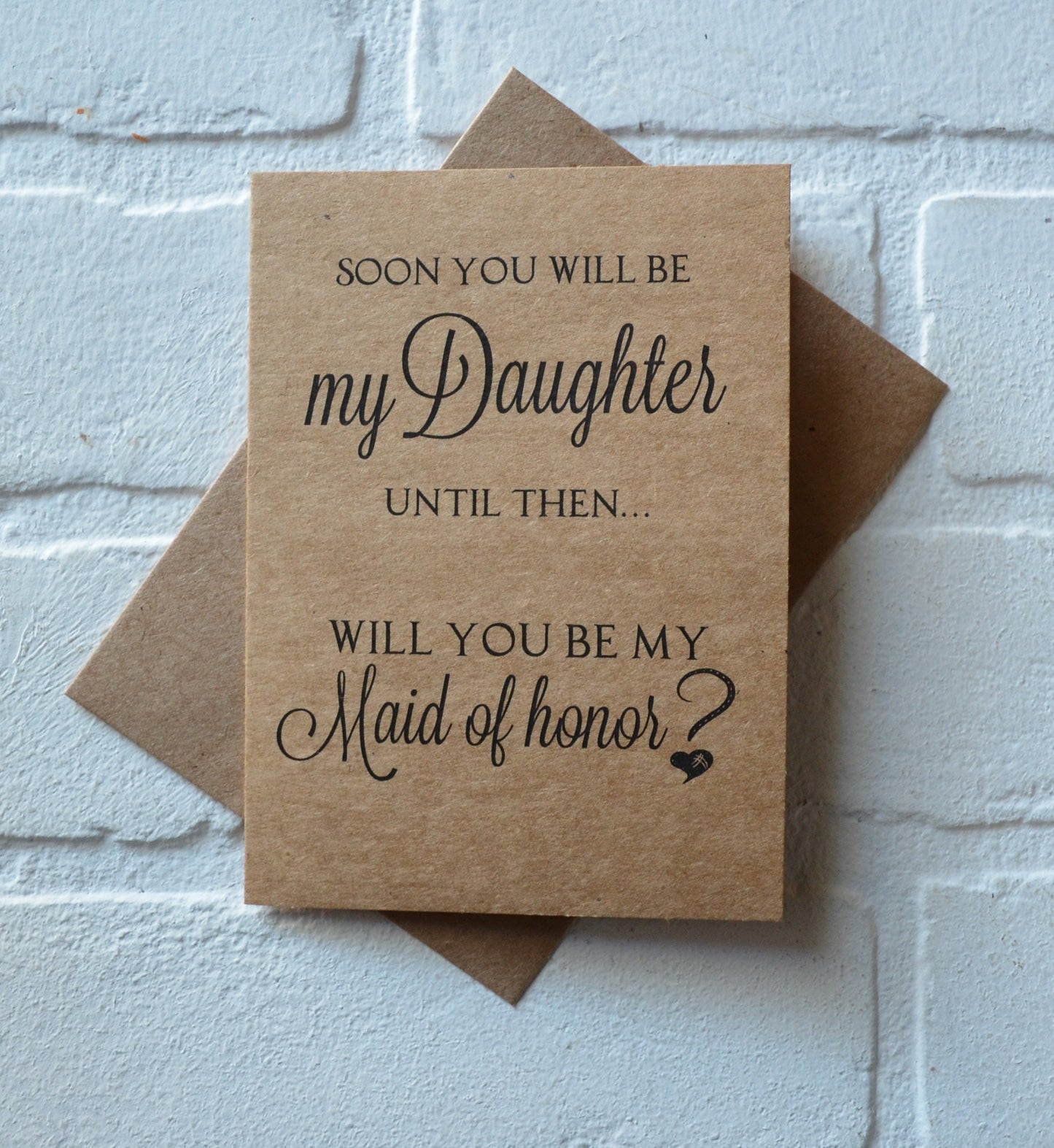 SOON you will be my DAUGHTER BRIDESMAID card Bridesmaid Proposal Cards Be My bridesmaid card future daughter card step daughter card