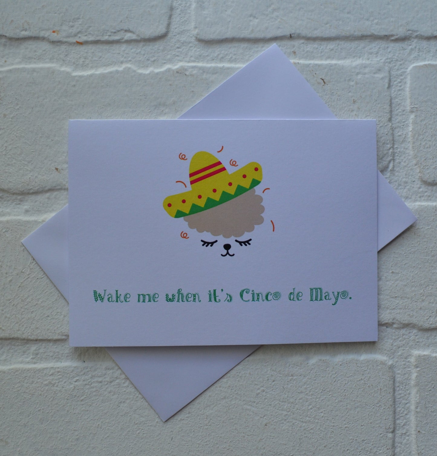 Wake me when it's Cinco de Mayo | Happy Cinco de Mayo greeting cards