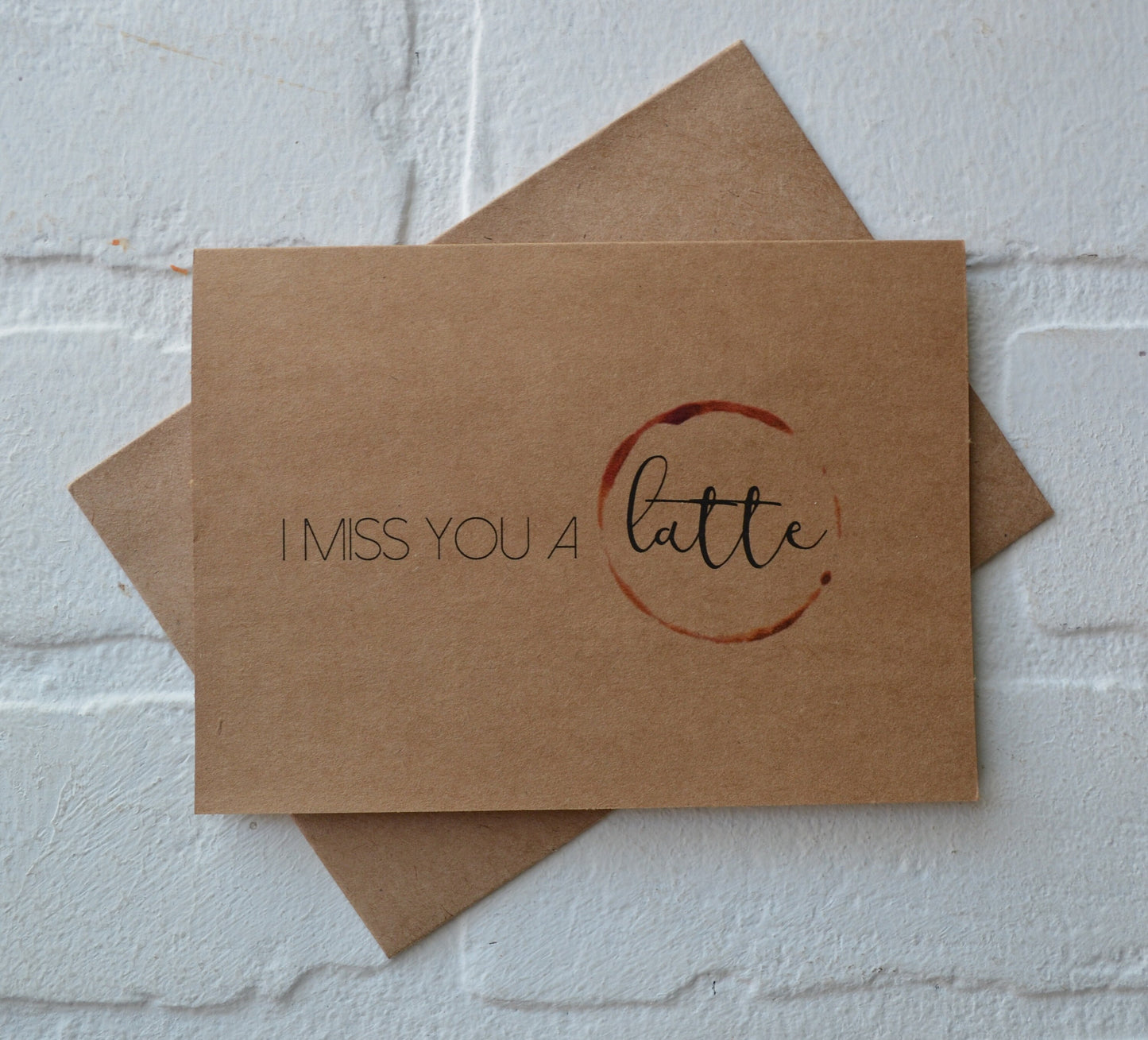I miss you a latte | Coffee Card | Love Greeting Cards