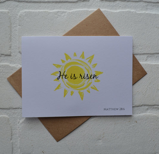 He is risen | Happy Easter Greeting Cards | Religious