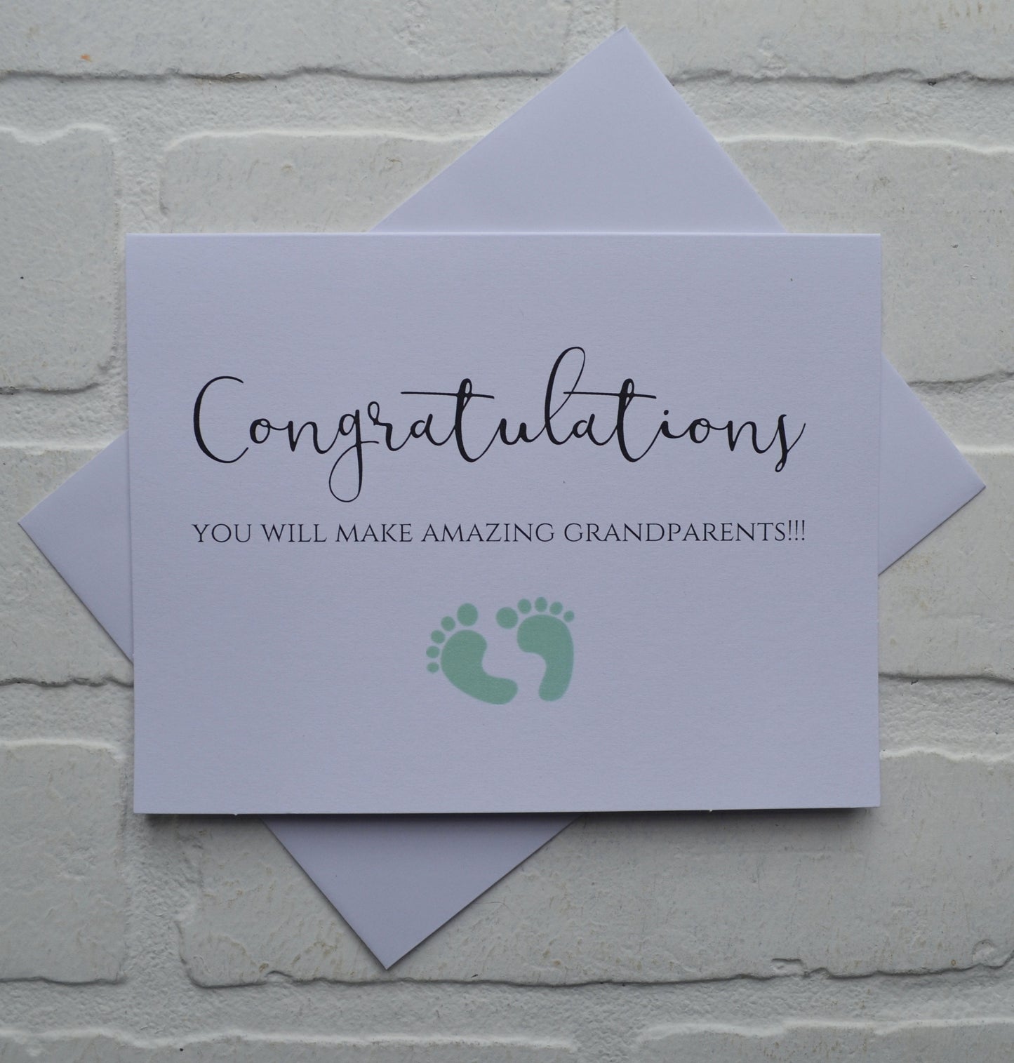 Congratulations you will make amazing grandparents | new baby card | expecting grandparents