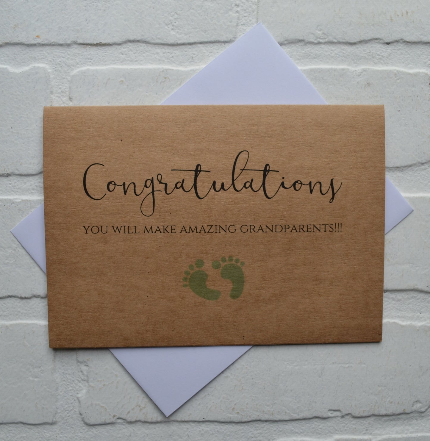Congratulations you will make amazing grandparents | new baby card | expecting grandparents