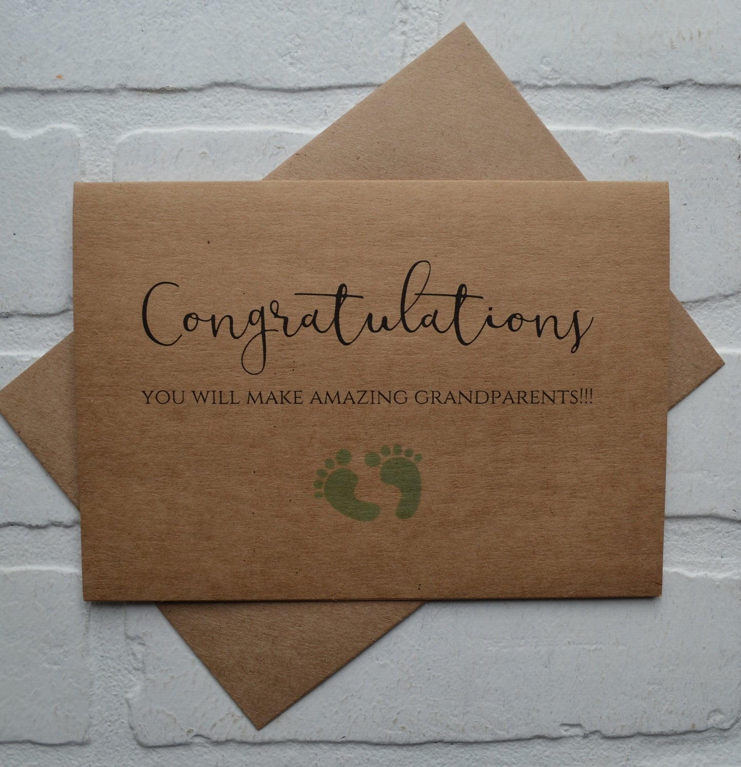 Congratulations you will make amazing grandparents | new baby card | expecting grandparents