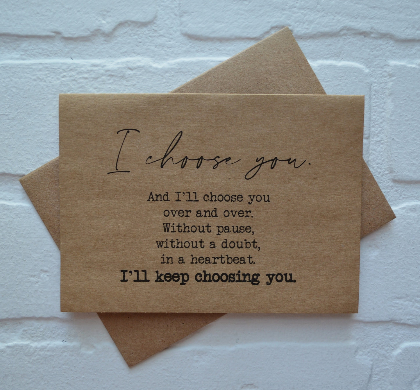 I'd choose you | Happy Valentine's Day Greeting Cards | Love Card