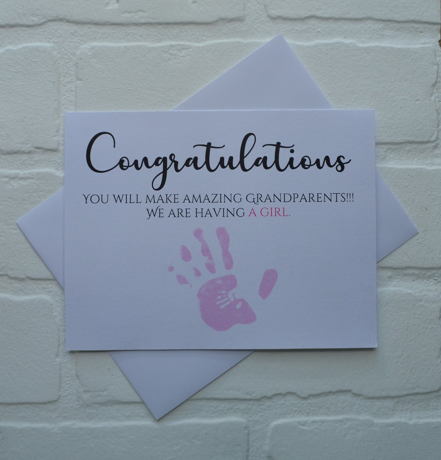Congratulations you will make amazing grandparents | new baby card | expecting grandparents