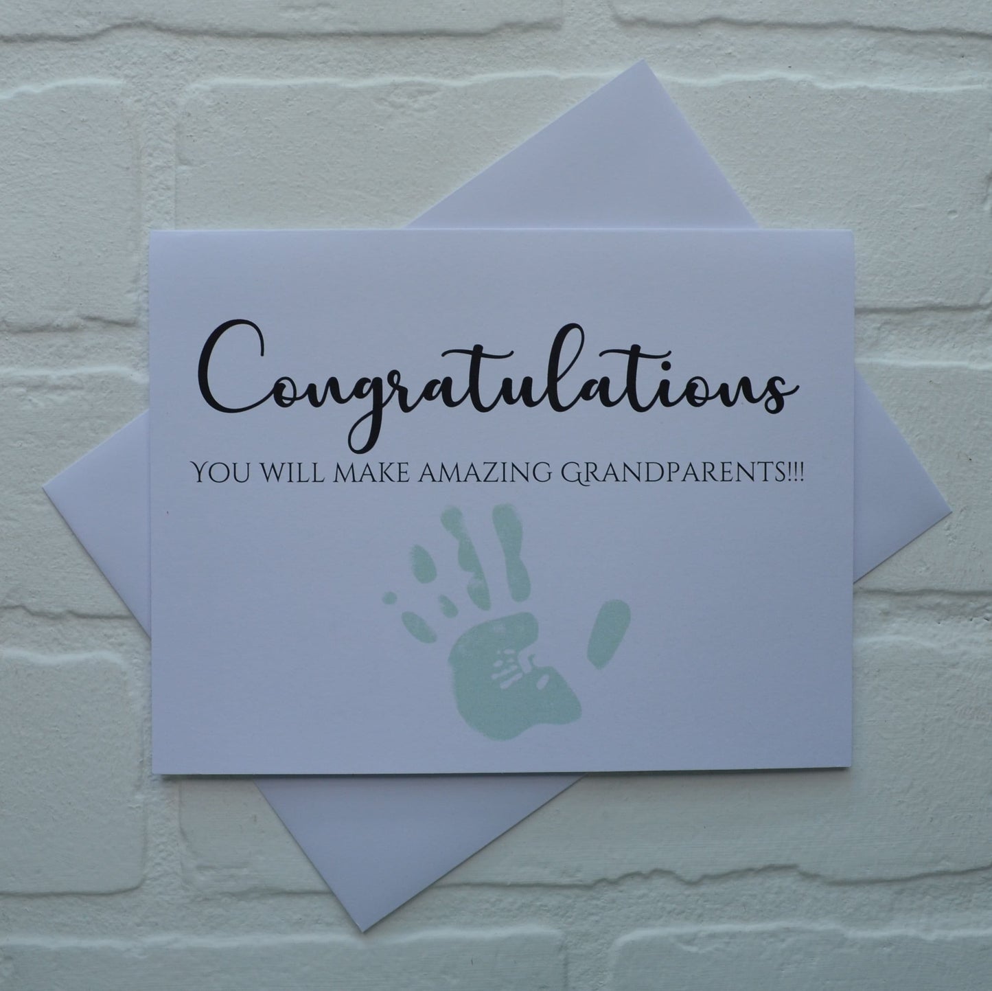 Congratulations you will make amazing grandparents | new baby card | expecting grandparents