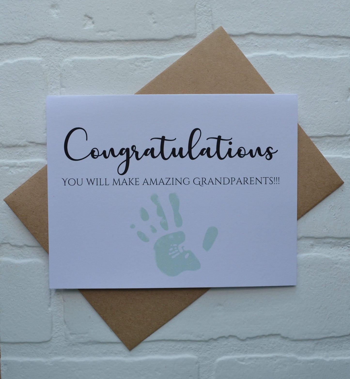 Congratulations you will make amazing grandparents | new baby card | expecting grandparents