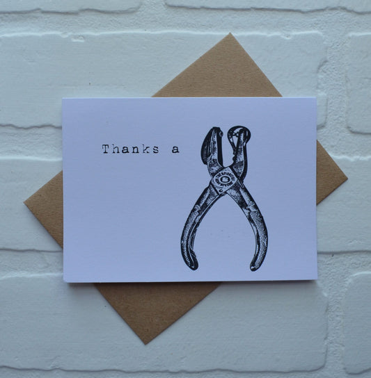 Thanks a hole punch | Thank You Greeting Cards | Love Card | Pun