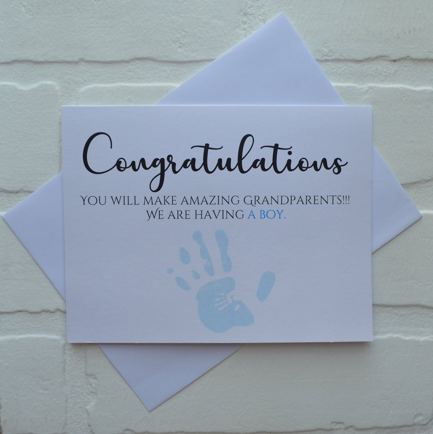 Congratulations you will make amazing grandparents | new baby card | expecting grandparents