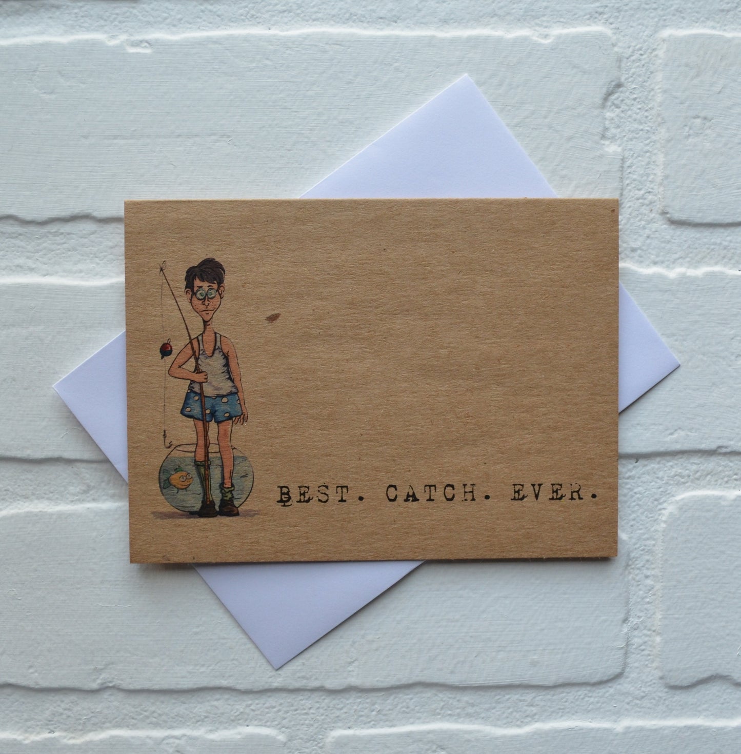 BEST CATCH EVER | Fishing Card | Love | Happy Valentine's Day Greeting Cards