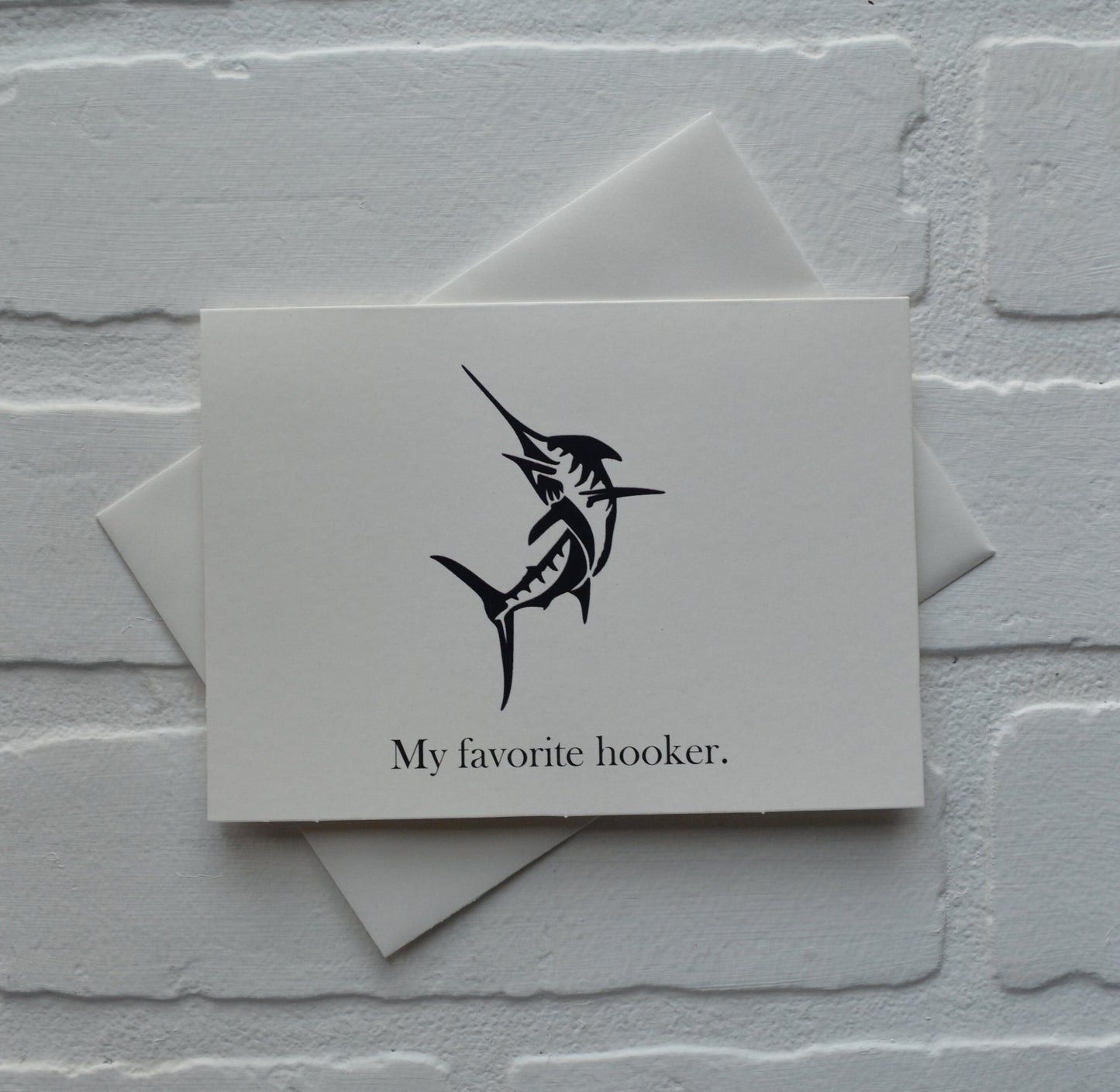 MY FAVORITE HOOKER | Fishing Card | Love | Happy Valentine's Day Greeting Cards