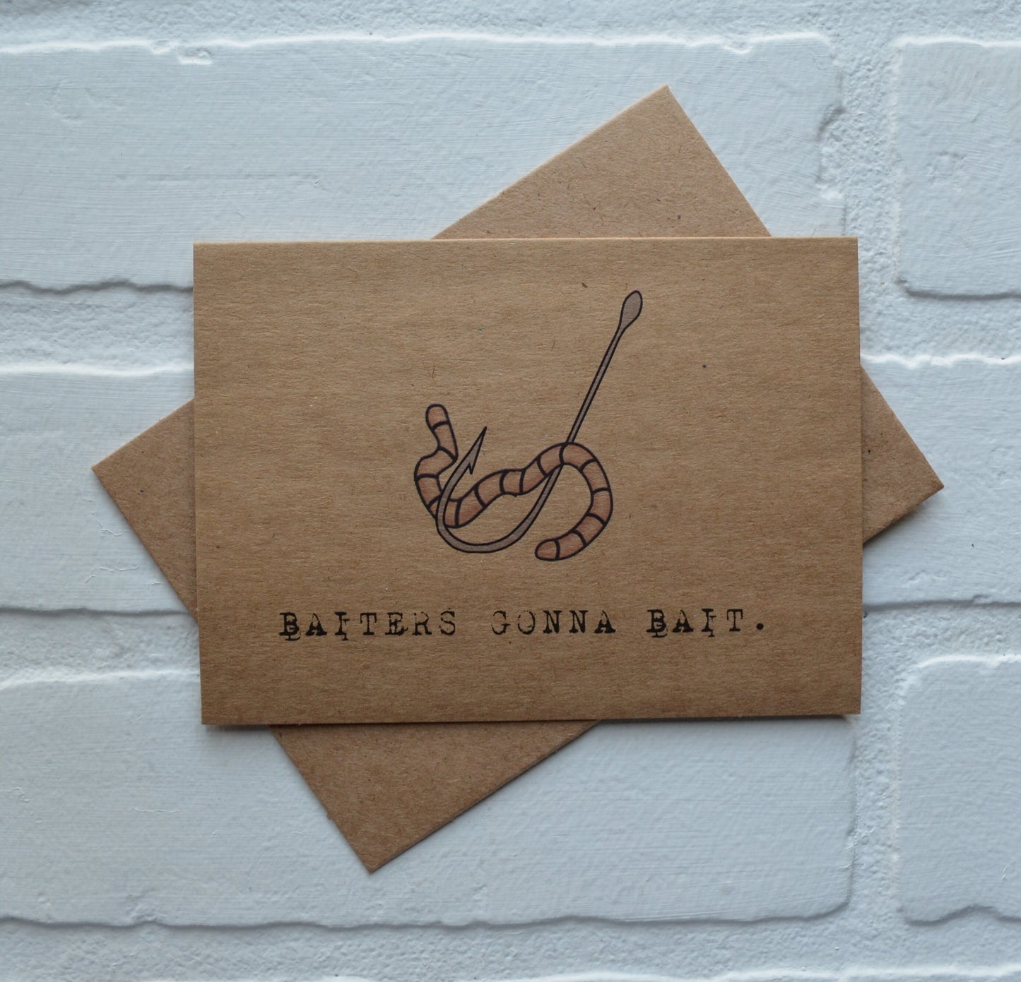 BAITERS GONNA BAIT | Fishing Card | Love | Happy Valentine's Day Greeting Cards