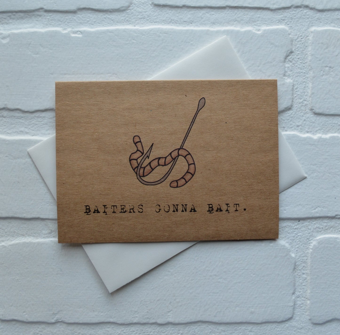 BAITERS GONNA BAIT | Fishing Card | Love | Happy Valentine's Day Greeting Cards