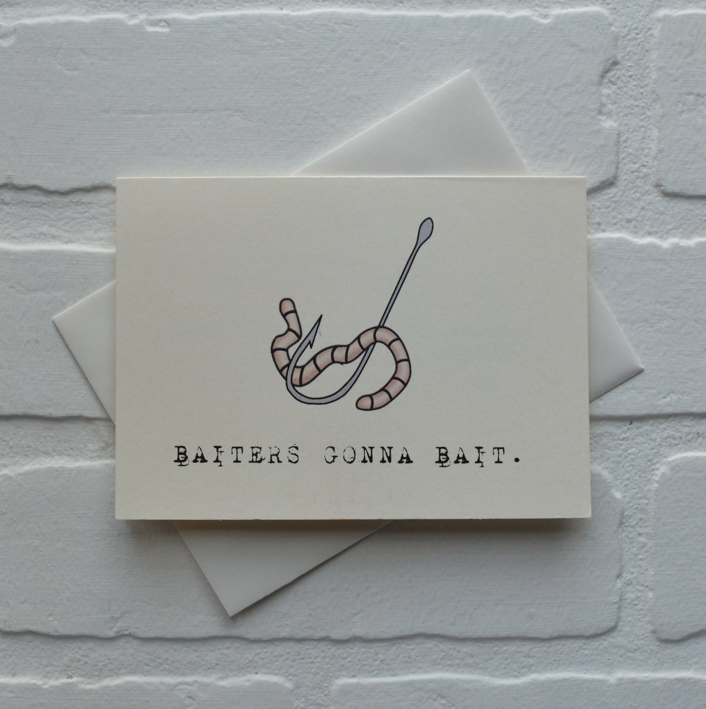 BAITERS GONNA BAIT | Fishing Card | Love | Happy Valentine's Day Greeting Cards