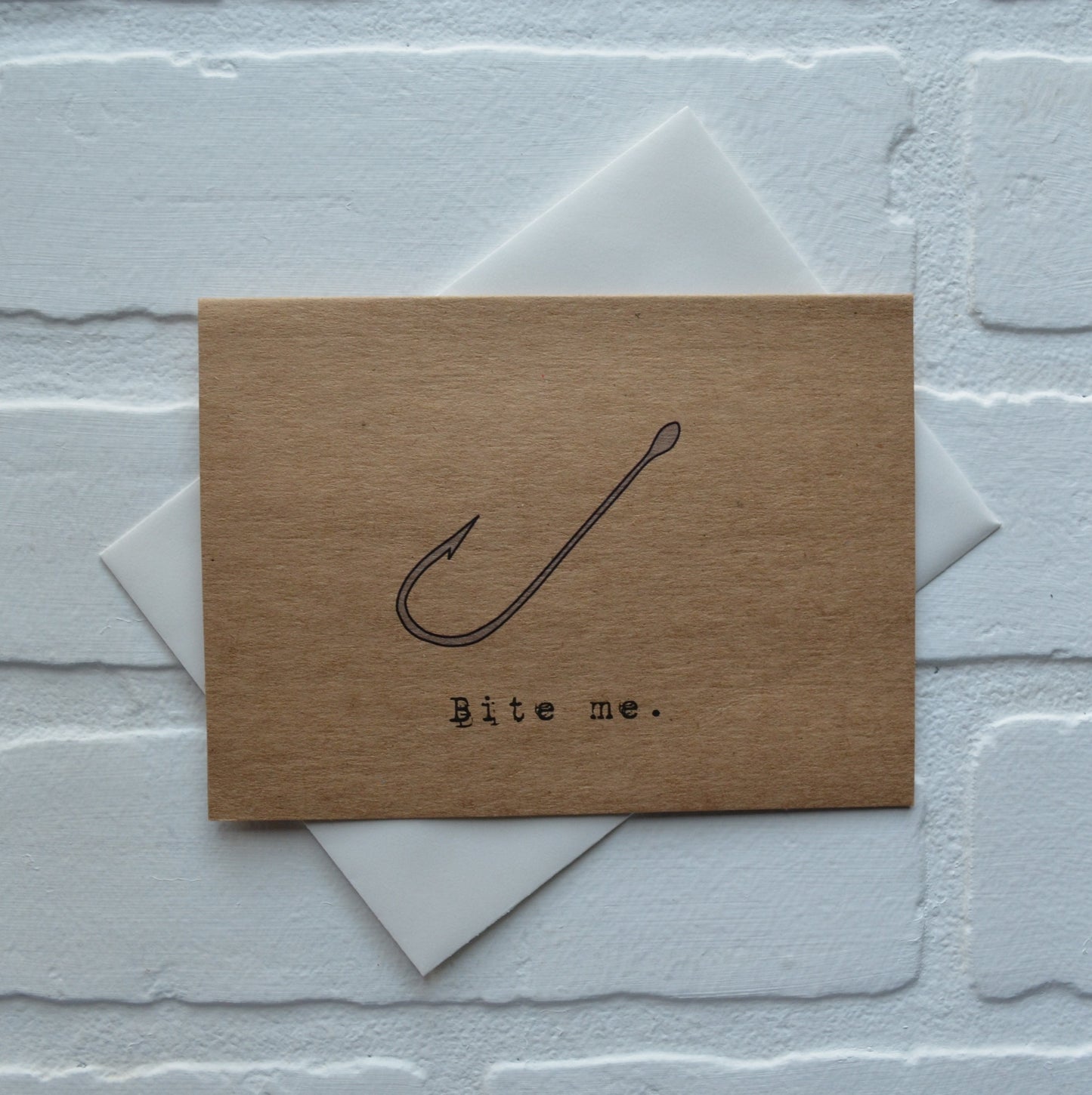 BITE ME | Fishing Card | Love | Happy Valentine's Day Greeting Cards