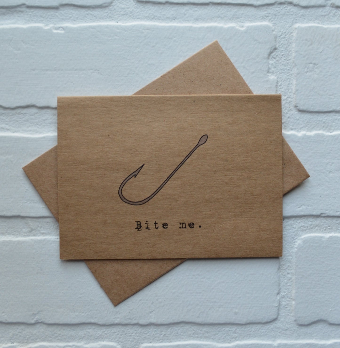 BITE ME | Fishing Card | Love | Happy Valentine's Day Greeting Cards