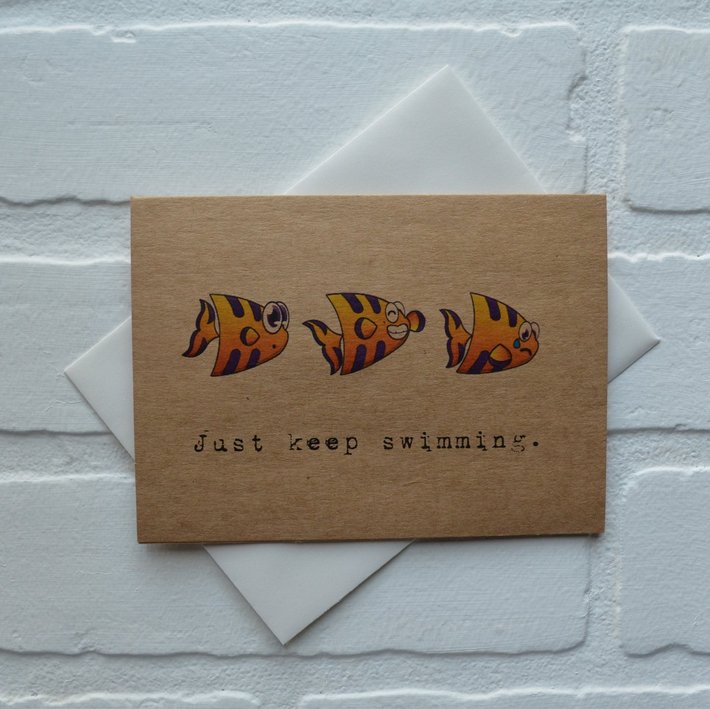 Just keep swimming | Fishing Card | Love | Happy Valentine's Day Greeting Cards