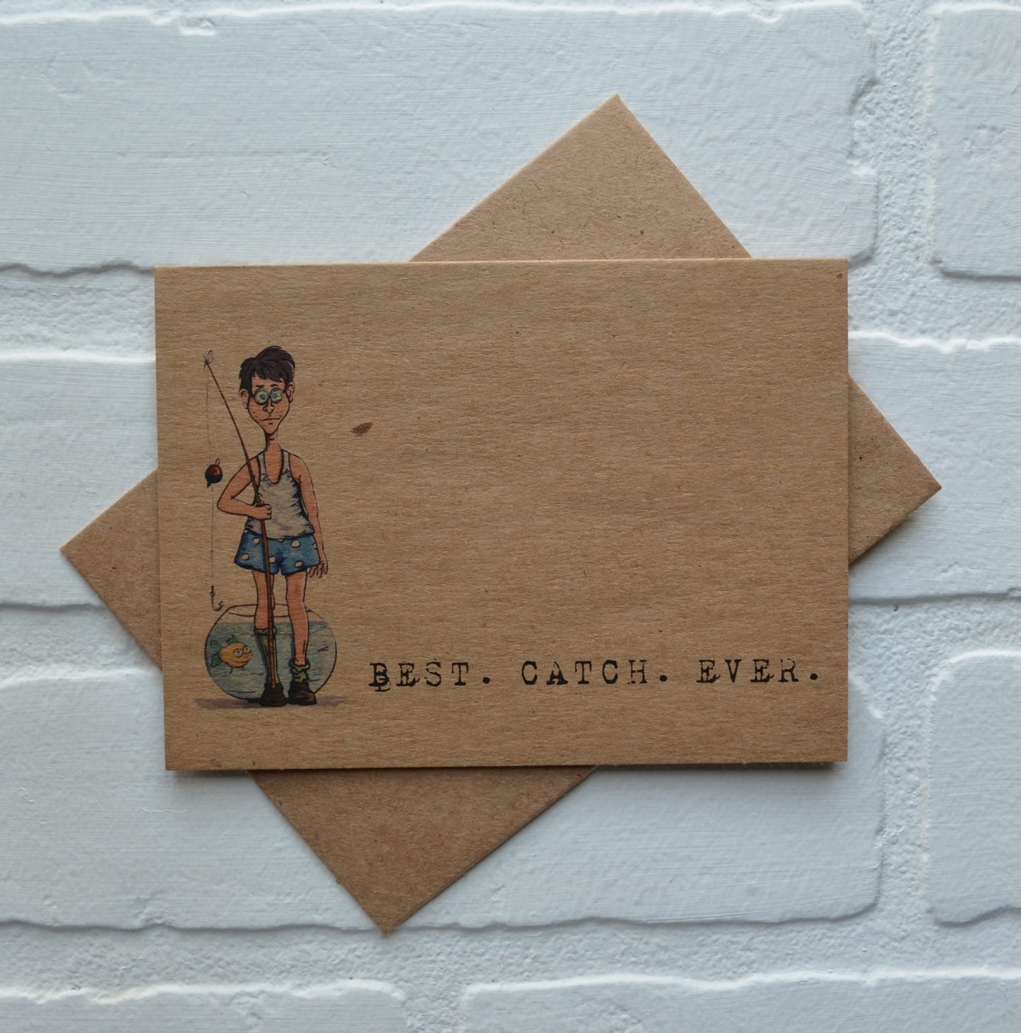 BEST CATCH EVER | Fishing Card | Love | Happy Valentine's Day Greeting Cards